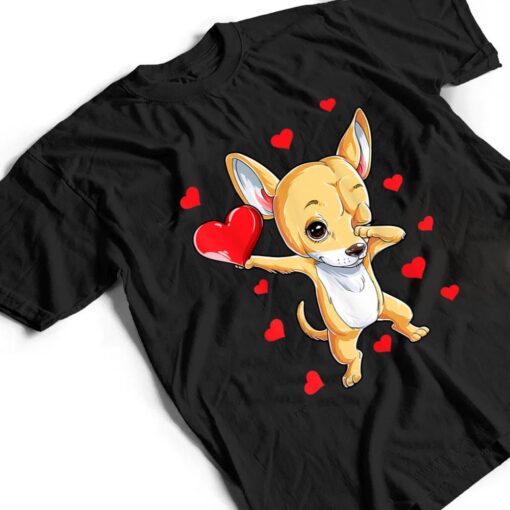 Dabbing Chihuahua Valentine's Day Women Dance Dog T Shirt