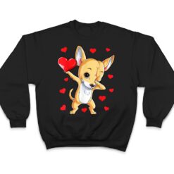 Dabbing Chihuahua Valentine's Day Women Dance Dog T Shirt - Dream Art Europa