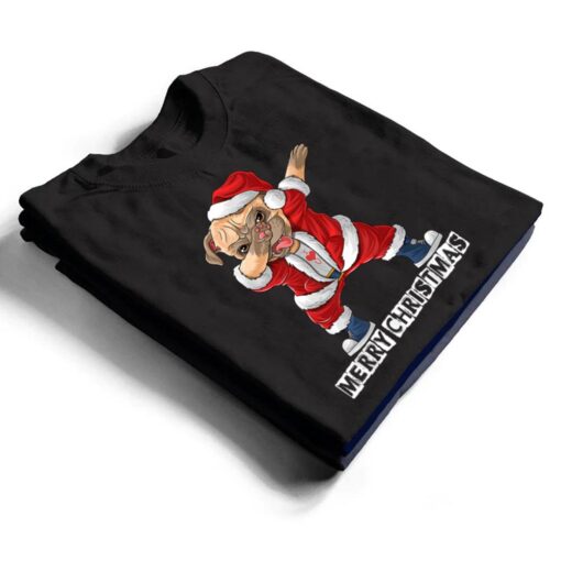 Dabbing Dog Bulldog Dab Dance Xmas Pajama Merry Christmas T Shirt