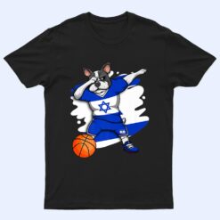 Dabbing French Bulldog Israel Basketball Fan Jersey Sport T Shirt