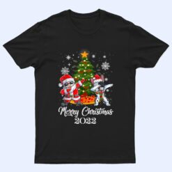 Dabbing French Bulldog Santa Christmas Gifts T Shirt