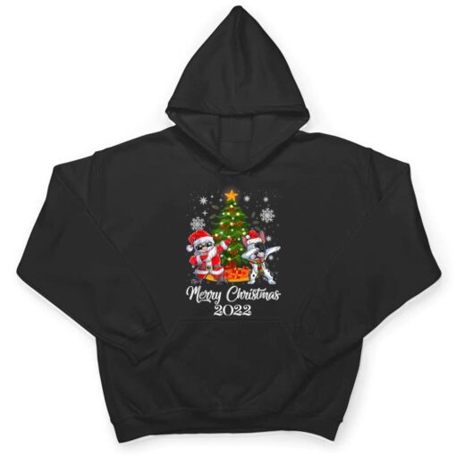 Dabbing French Bulldog Santa Christmas Gifts T Shirt