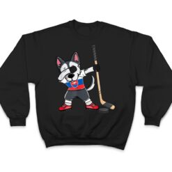 Dabbing Husky Dog Ice Hockey Slovakia Jersey Winter Sport T Shirt - Dream Art Europa