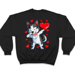 Dabbing Siberian Husky Heart Valentines Day Boys Love Dog T Shirt - Dream Art Europa