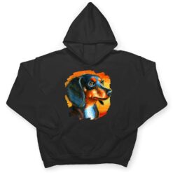 Dachshund Chiweenie Wiener Dog Art Color Painting Dogs T Shirt - Dream Art Europa