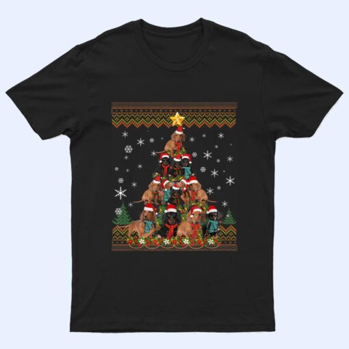 Dachshund Dog Christmas Lights  Christmas Ver 1 T Shirt