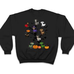 Dachshund Dog Happy Halloweiner Halloween Pumpkin Tree T Shirt - Dream Art Europa