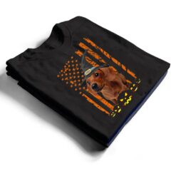 Dachshund Dog Pumpkin American Flag Vintage Halloween Gifts T Shirt - Dream Art Europa