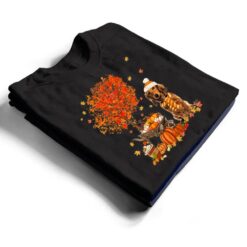 Dachshund Dog Pumpkin Autumn Fall Maple Leaf Thanksgiving T Shirt - Dream Art Europa