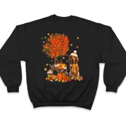 Dachshund Dog Pumpkin Autumn Fall Maple Leaf Thanksgiving T Shirt - Dream Art Europa