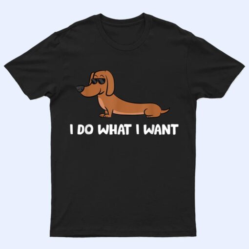 Dachshund I Do What I Want Cool Dachshund T Shirt