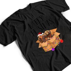 Dachshund Merry Christmas Xmas Dachshund Christmas Dog T Shirt - Dream Art Europa