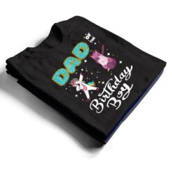 Dad Of He Birthday Boy Donut Dabbing Unicorn Kitten Cat T Shirt - Dream Art Europa