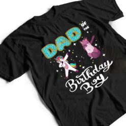 Dad Of He Birthday Boy Donut Dabbing Unicorn Kitten Cat T Shirt - Dream Art Europa