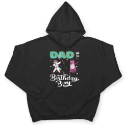 Dad Of He Birthday Boy Donut Dabbing Unicorn Kitten Cat T Shirt - Dream Art Europa