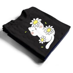 Daisy Cat Spring Floral Kitten With Flower Animal Cute Pet T Shirt - Dream Art Europa