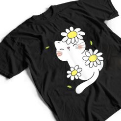 Daisy Cat Spring Floral Kitten With Flower Animal Cute Pet T Shirt - Dream Art Europa