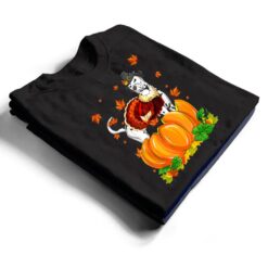 Dalmatian Dog Thanksgiving Turkey Fall Autumn Pumpkin T Shirt - Dream Art Europa