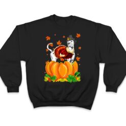 Dalmatian Dog Thanksgiving Turkey Fall Autumn Pumpkin T Shirt - Dream Art Europa