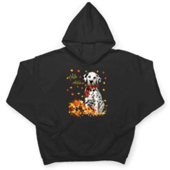 Dalmatian Leaf Fall Hello Autumn For Dog Lover Thanksgiving T Shirt - Dream Art Europa