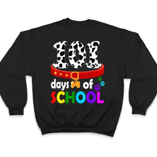 Dalmation Dog 101 Days Of School Teachers T Shirt