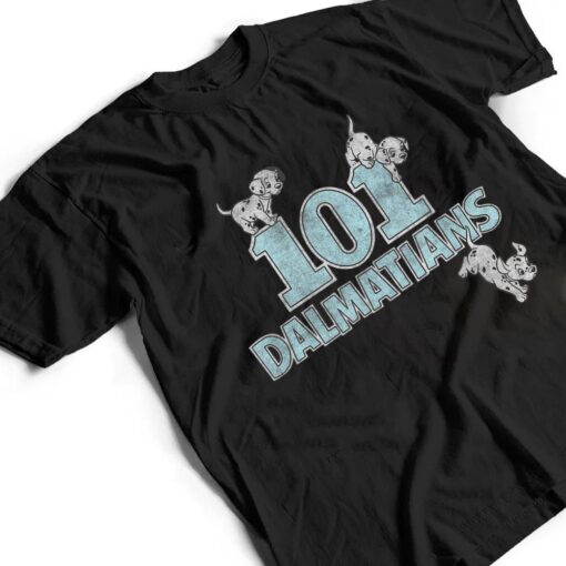 Disney 101 Dalmatians Puppies Climbing Logo T Shirt