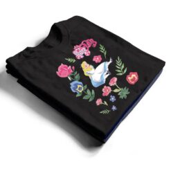 Disney Alice in Wonderland Alice Cheshire Cat Floral T Shirt - Dream Art Europa