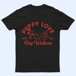 Disney Mickey And Friends Pluto Puppy Love Dog Walkers Ver 1 T Shirt