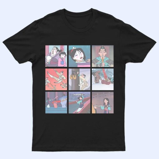 Disney Mulan Distressed Grid Poster T Shirt