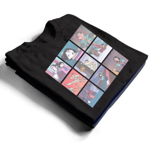 Disney Mulan Distressed Grid Poster T Shirt