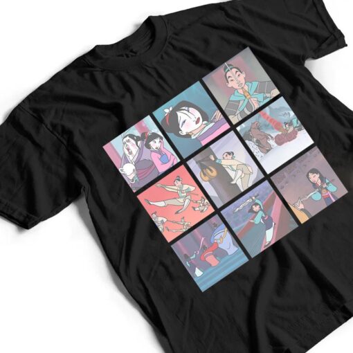 Disney Mulan Distressed Grid Poster T Shirt