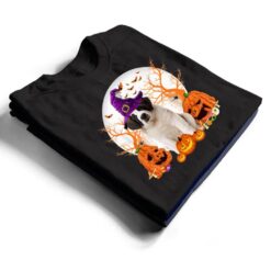 Dog Halloween Saint Bernard Dog Jack O Lantern Pumpkin T Shirt - Dream Art Europa