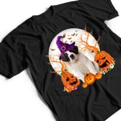 Dog Halloween Saint Bernard Dog Jack O Lantern Pumpkin T Shirt - Dream Art Europa