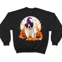 Dog Halloween Saint Bernard Dog Jack O Lantern Pumpkin T Shirt - Dream Art Europa