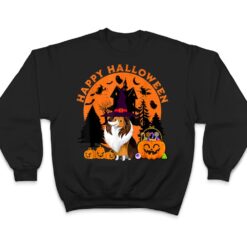 Dog Halloween sheltie Dog Scary Pumpkin T Shirt - Dream Art Europa