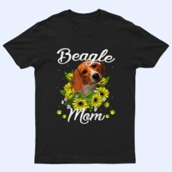 Dog Mom Mother's Day Gift Sunflower Beagle Mom T Shirt
