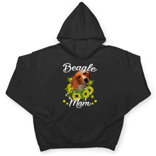 Dog Mom Mother's Day Gift Sunflower Beagle Mom T Shirt