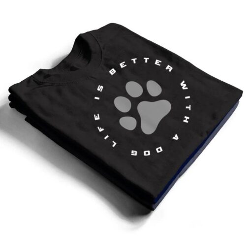 Dog Paw Print T Shirt