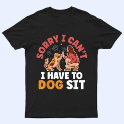 Dog Sitting Walker Sitter Pet Sitters Ver 3 T Shirt