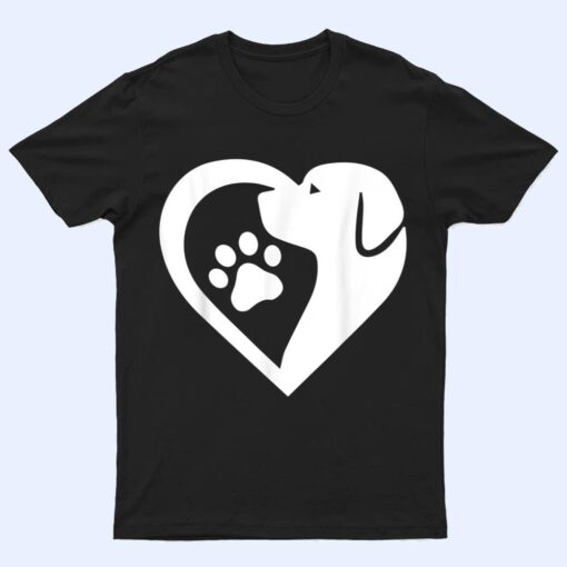 Dogs 365 Paw Rescue Animal Dog Heart Love Dog T Shirt