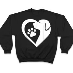 Dogs 365 Paw Rescue Animal Dog Heart Love Dog T Shirt - Dream Art Europa