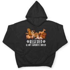 Dogs 365 Rescued Is My Favorite Breed Dog Lovers Gift T Shirt - Dream Art Europa