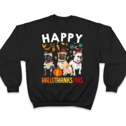 Dogs Happy Hallo ThanksMas Thanksgiving Christmas T Shirt - Dream Art Europa