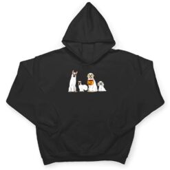 Dogs Wearing Ghost Costume Funny Dog Halloween T Shirt - Dream Art Europa