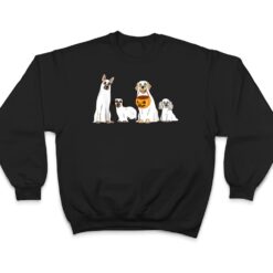 Dogs Wearing Ghost Costume Funny Dog Halloween T Shirt - Dream Art Europa