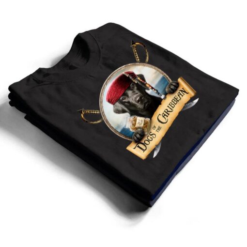 Dogs of the Caribbean - Cute Black Labrador Pirate T Shirt