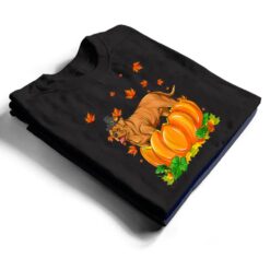 Dogue De Bordeaux Dog Happy Thanksgiving Pumpkin Fall Autumn T Shirt - Dream Art Europa