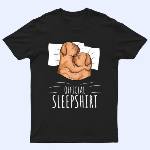 Dogue de Bordeaux Dog Official Sleep T Shirt