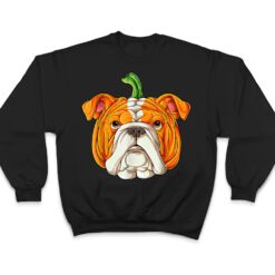 English Bulldog Pumpkin Halloween Funny Thanksgiving Gifts T Shirt - Dream Art Europa