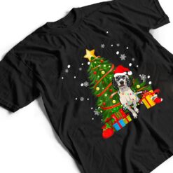 English Setter Santa Christmas Tree Light Pajama Dog Xmas T Shirt - Dream Art Europa